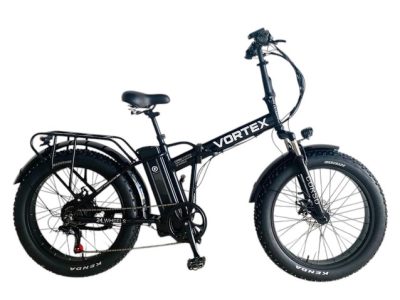 Електрофетбайк 24 AL Corso «VORTEX» TX-78950 алюміній, складний, дв. 500W, акум 48V13Ah літієвий (к-т SHIMANO) чорний